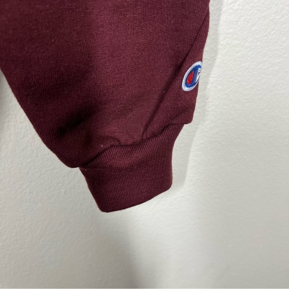 Champion Eco Glory to Glory Graphic Maroon Red Crew Neck Sweatshirt Size Medium - Picture 5 of 8